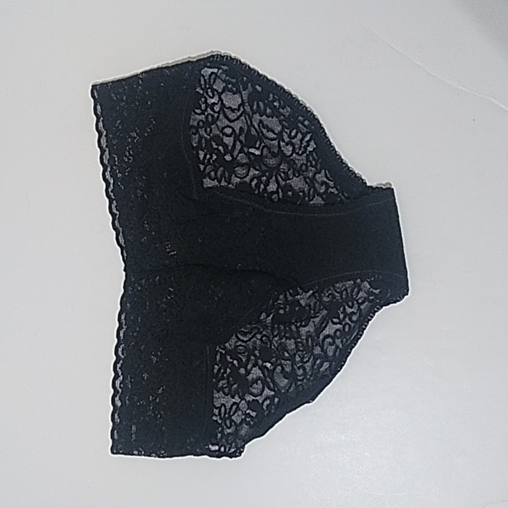 Victoria's Secret Black Lace Brief Panty